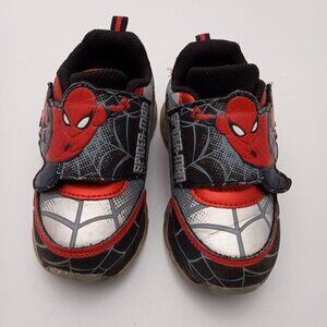 Marvel Spiderman Light Up Sneakers, Toddler Size 8